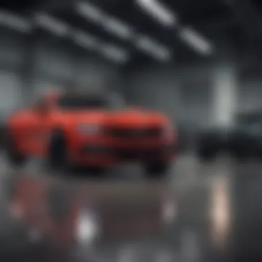 Showroom showcasing diverse vehicle inventory
