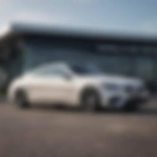 A luxurious Mercedes-Benz parked outside a local dealership in Wichita Falls