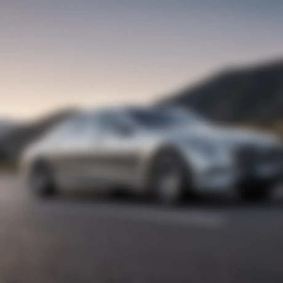 Sleek design of Mercedes hybrid plug-in vehicle showcasing its aerodynamic features