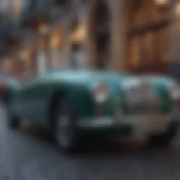 Vintage MG Car in Mexico City