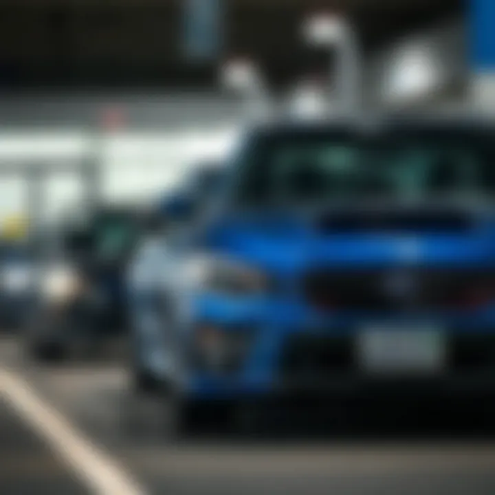 Community event featuring Subaru vehicles and local engagement