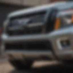Nissan Titan showcasing its bold front grille