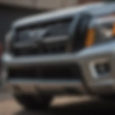 Nissan Titan Bold Front Grille Nissan Titan showcasing its bold front grille