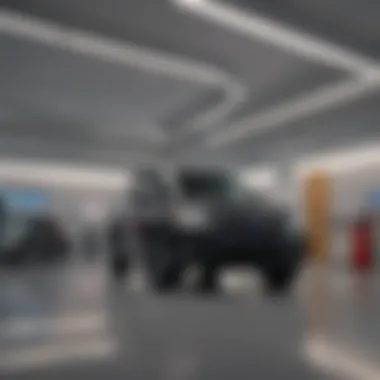 Interior view of Reilly Subaru highlighting customer service areas.