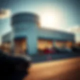 Exterior view of Serra Automotive Group dealership