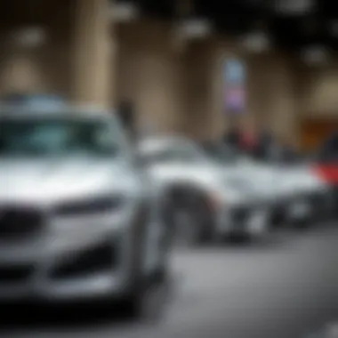 Auto Show Spotlight: Silver Models from Leading Manufacturers An innovative car manufacturer showcasing silver models at an auto show in Nashville.