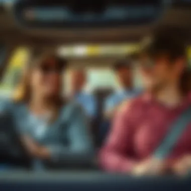 Family Road Trip Comfort Family enjoying a road trip in a crossover with third-row seating