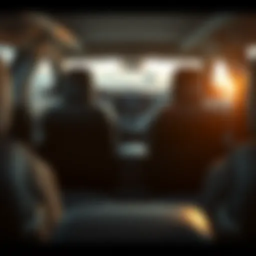 Interior view showcasing spacious third-row seating in a crossover