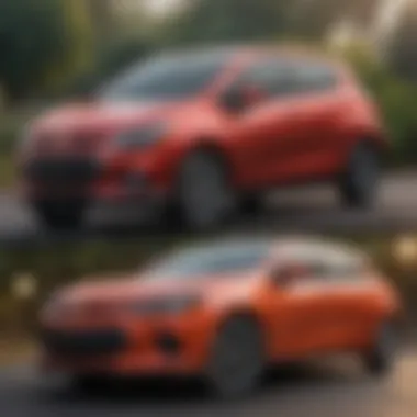 Notable Chevy Sub Compact Models Over Time Comparison chart of notable Chevy sub compact models through the years