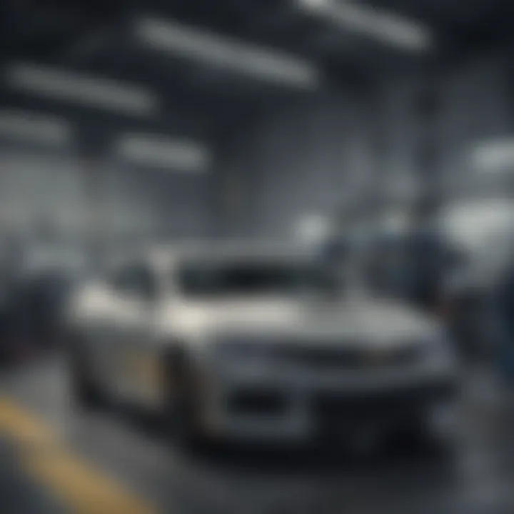 Showcasing advanced diagnostic technology in vehicle servicing