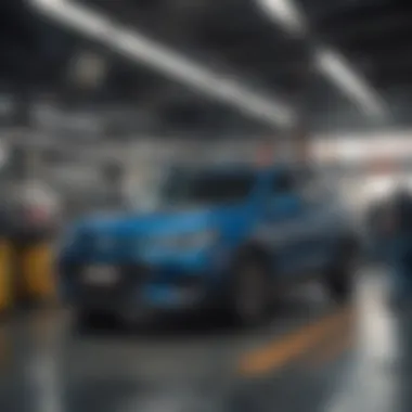 Expert technicians engaged in thorough vehicle maintenance