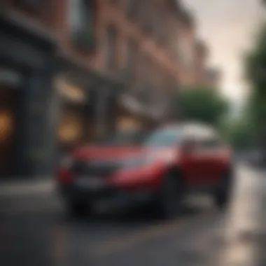Exterior shot of Honda CR-V highlighting the sunroof