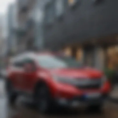 User Experience in Honda CR-V with Panoramic Sunroof User enjoying the panoramic sunroof experience