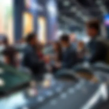 Brand representatives engaging with attendees at the event