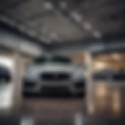 Elegant Jaguar vehicle showcased at the dealership
