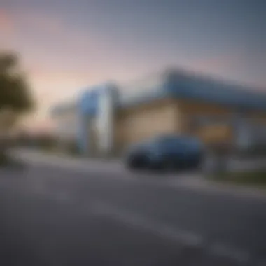 Exterior view of St. Mary's Chevy dealership showcasing modern architecture