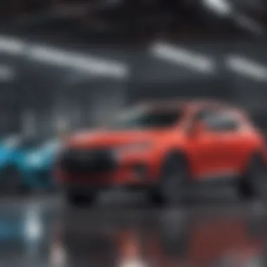 Chevrolet Vehicle Showcase A vibrant display of Chevrolet vehicles available at the dealership