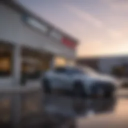 Exterior view of Larry Miller Honda Boise showcasing used cars