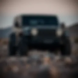 Detailed view of the Maik Haik Jeep's exterior design