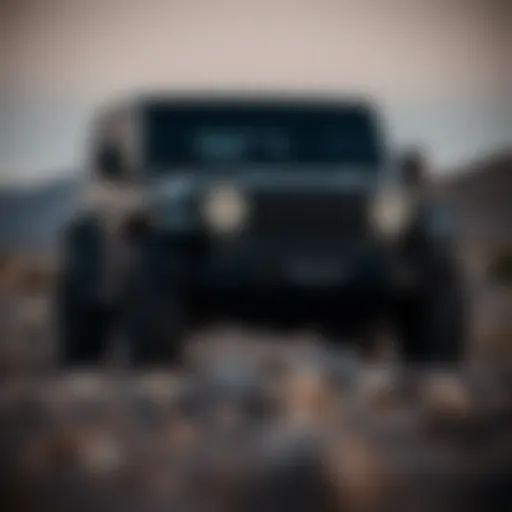 Detailed view of the Maik Haik Jeep's exterior design