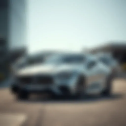 Elegantly styled Mercedes C Coupe showcasing its aerodynamic design