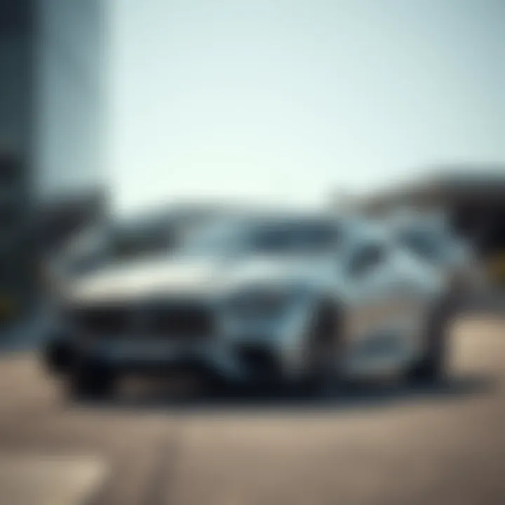 Elegantly styled Mercedes C Coupe showcasing its aerodynamic design