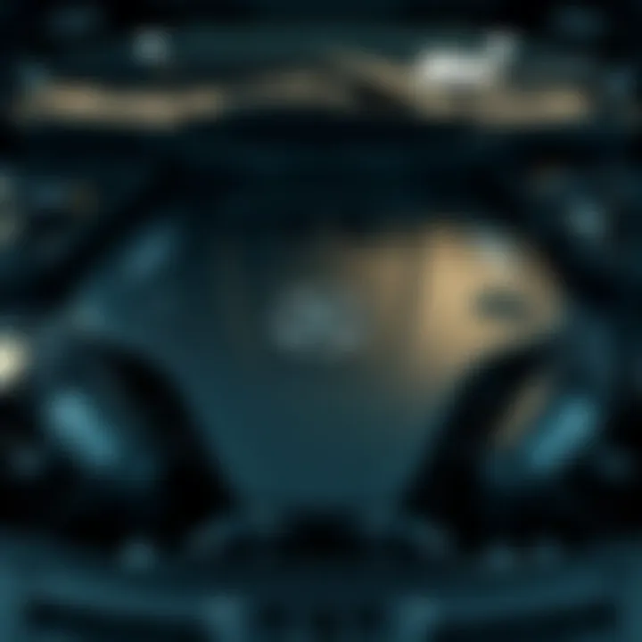 The powerful engine of the Mercedes C Coupe exemplifying engineering excellence