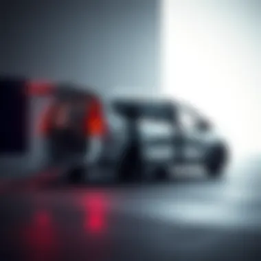 A stylish minivan with a fully open sliding door, emphasizing accessibility.