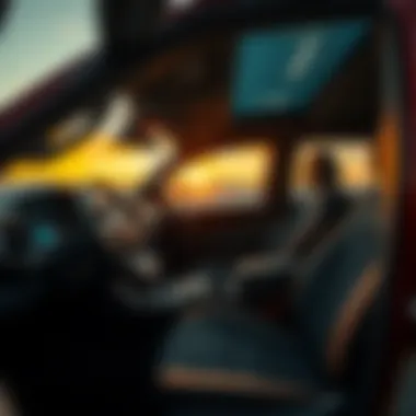 Interior of the latest Toyota Tacoma highlighting technological features and comfort