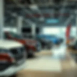 Pulsar dealership showcasing a variety of vehicles