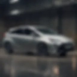 Elegant exterior design of the Toyota Prius X showcasing its aerodynamic profile.