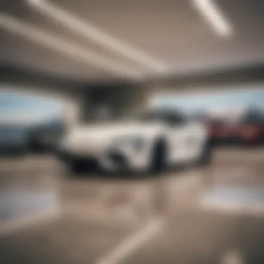 Elegance Redefined: Interior of a Premier Toyota Dealership Luxurious Toyota dealership interior design