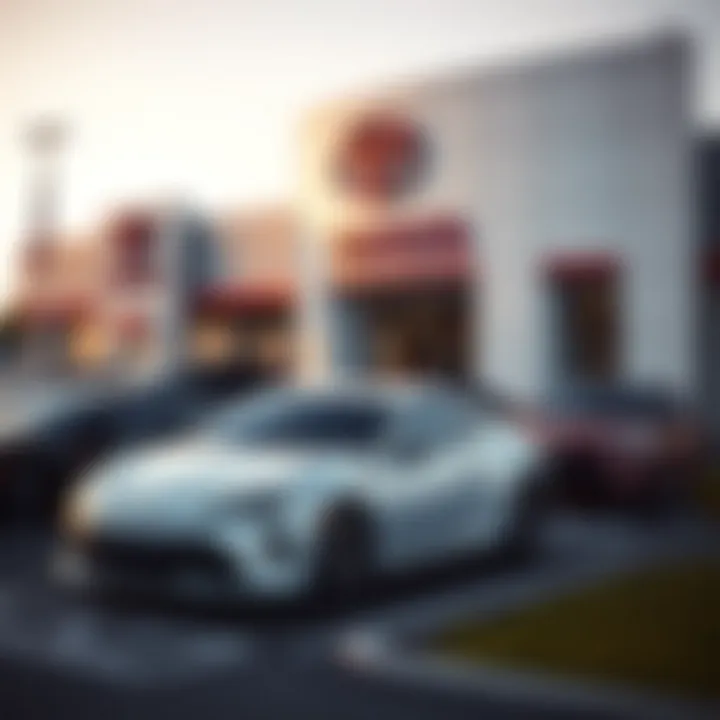 Toyota dealership exterior in West Roxbury showcasing latest models