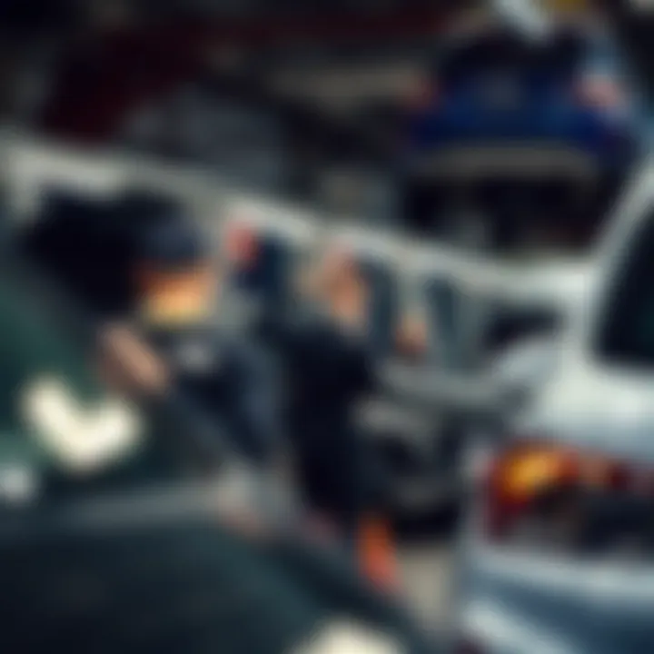 Service Excellence at Faulkner Hyundai Service department at Faulkner Hyundai with technicians working on vehicles