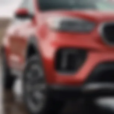 Power and Prestige A dynamic red SUV displayed in the showroom at Folsom Lake Kia