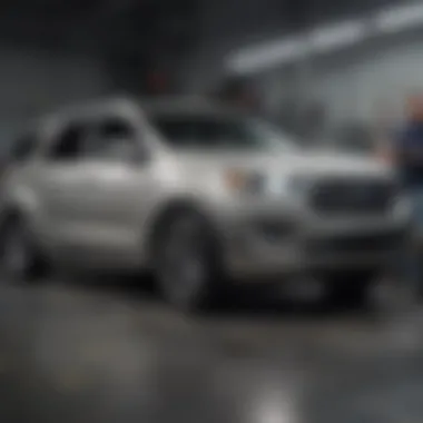 Skilled Technicians Ensuring Perfection Expert Ford Service Technicians at Work