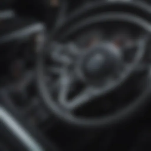 Illustration of four-wheel steering mechanics