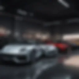 Showroom display of top-quality pre-owned vehicles