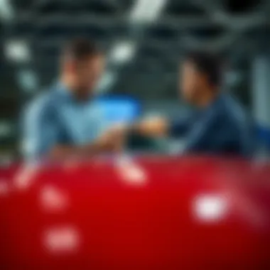 Customer receiving personalized service consultation at Fuoco Honda