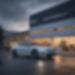 Exterior view of Gensinger Volkswagen Clifton showcasing modern architecture
