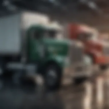 A well-maintained Germain used truck on display