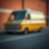 A vintage GM delivery van showcasing its classic design