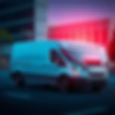 Future Trends in GM Delivery Van Design and Functionality An illustration predicting the future trends of GM delivery vans in transportation