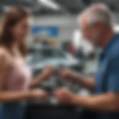 Customer Joy at Bill Cole Chevrolet Happy customers receiving keys at Bill Cole Chevrolet in Bluefield