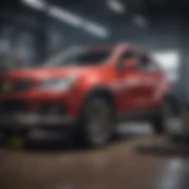 Routine Maintenance for Optimal Performance A vehicle undergoing routine maintenance checks