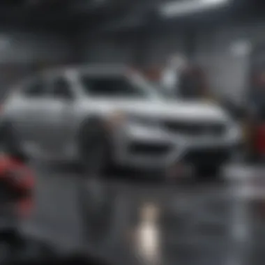 Expert Honda Service and Maintenance Technicians providing service to a Honda vehicle