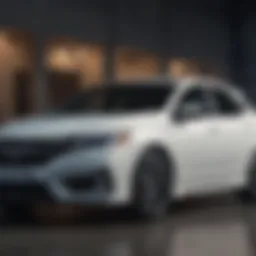 Close-up of Honda hatchback crossover design highlighting its sleek lines and modern aesthetics