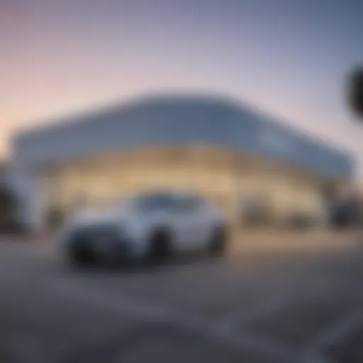 Exterior view of Honda North Hollywood service center showcasing modern architecture