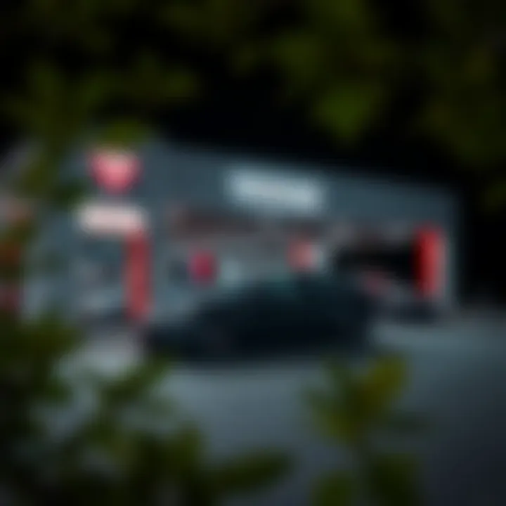 Tesla Service Center for In-Person Assistance Tesla service center exterior showcasing customer support