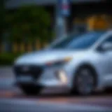 Hyundai Ioniq showcasing its sleek design